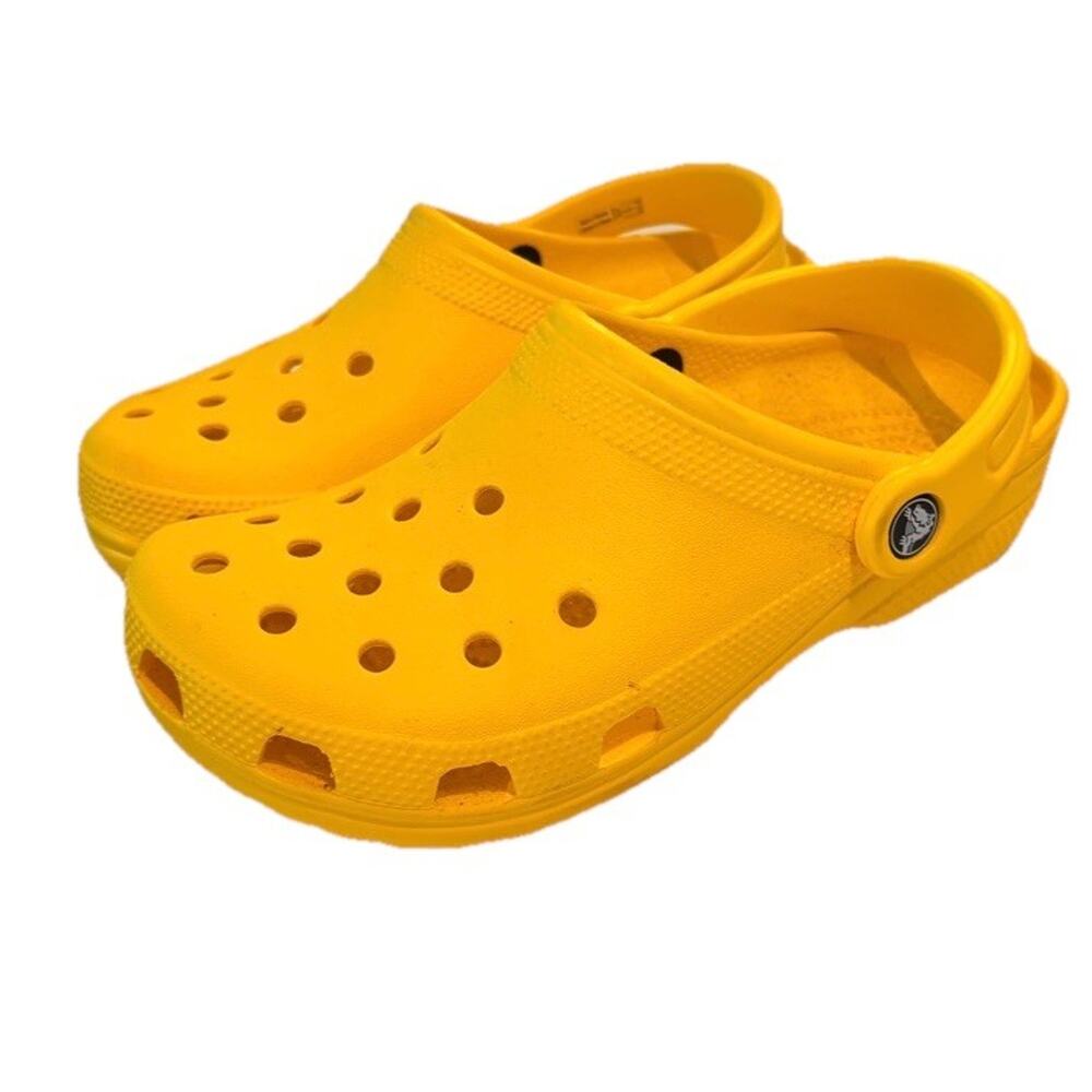 Crocs Yellow Slip On Clog Shoes Unisex M5 W7 Classic